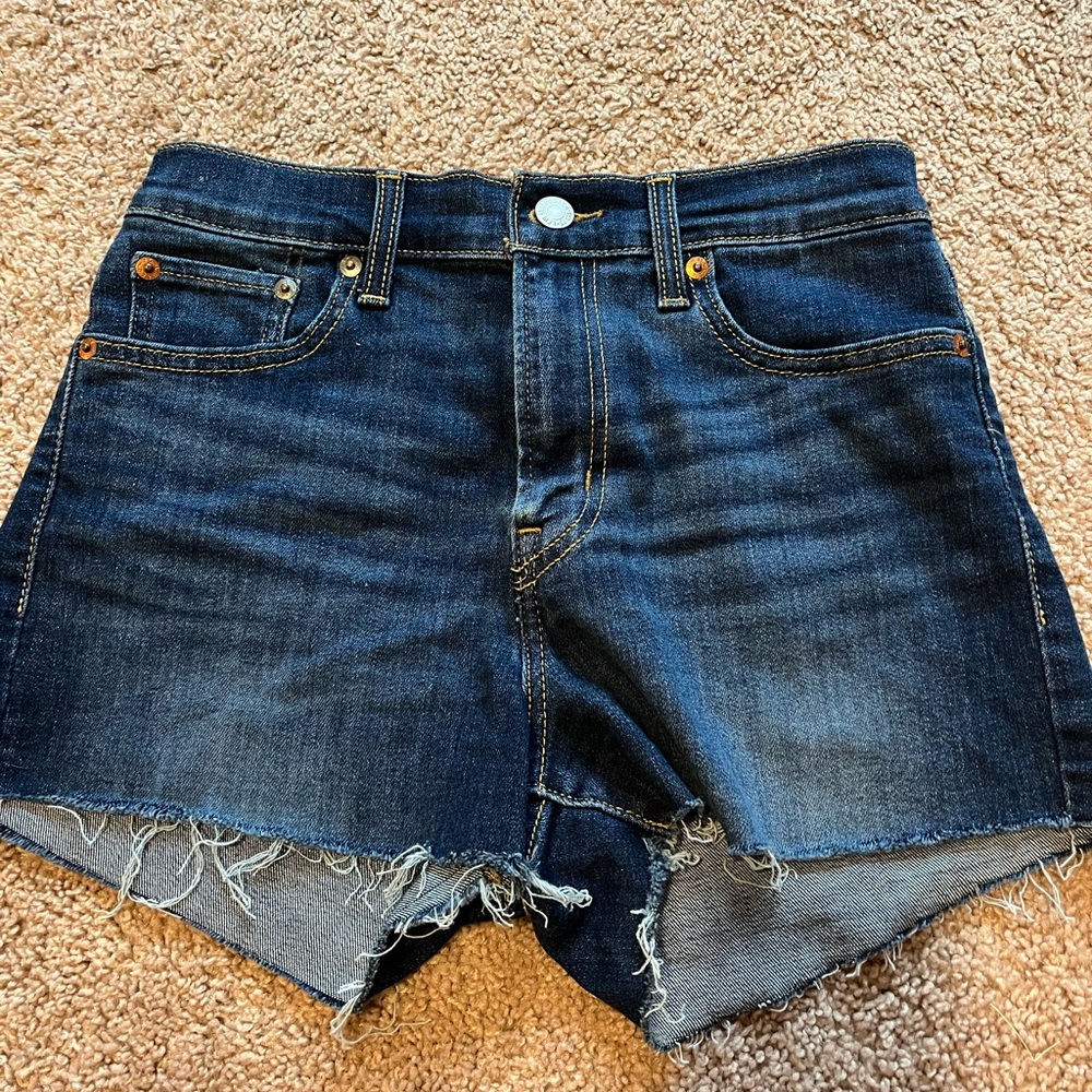 Levi's Dark Blue Jean Shorts
